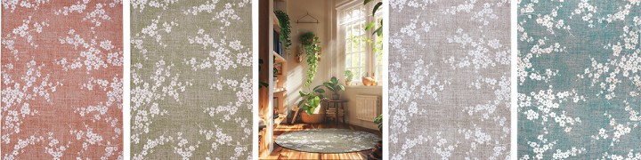 Sakura rug collection from £175 (80 x 150cm), Louis De Poortere, louisdepoortere.com