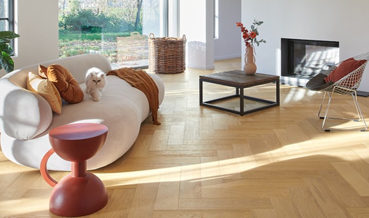 Disegno, Pure Light Oak Extra Matt hardwood from £71.99 per m2, Quick-Step, quick-step.co.uk