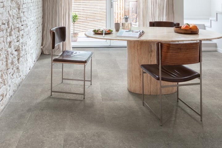 Muse, Dusky Bluestone laminate floor from £32.49 per m2, Quick-Step, quick-step.co.uk